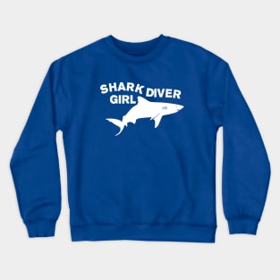 Shark diver girl Crewneck Sweatshirt